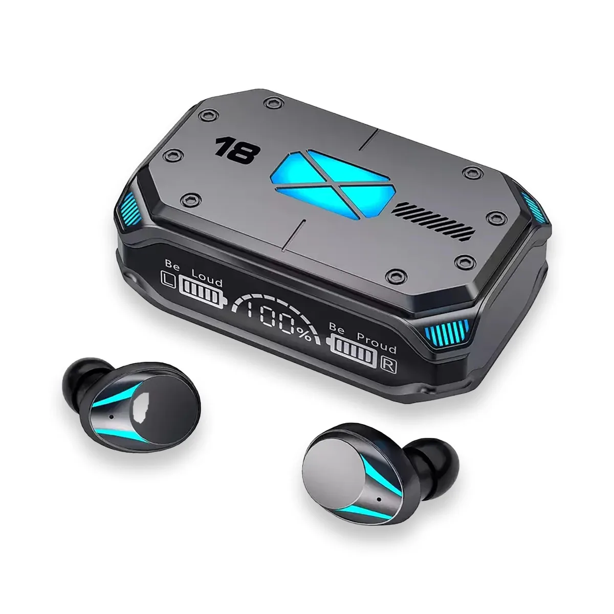 JAYSUING JAYSUING M41 Bluetooth Headset Black 120Hrs 1200mAh IPX7 Bluetooth 5.3 — product photo