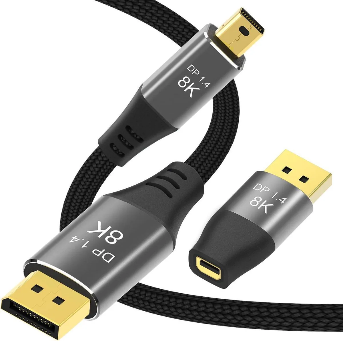 SMUGDESK SMUGDESK Mini DisplayPort to DisplayPort 1.4 8K 60Hz 4K 144Hz 10ft — product photo