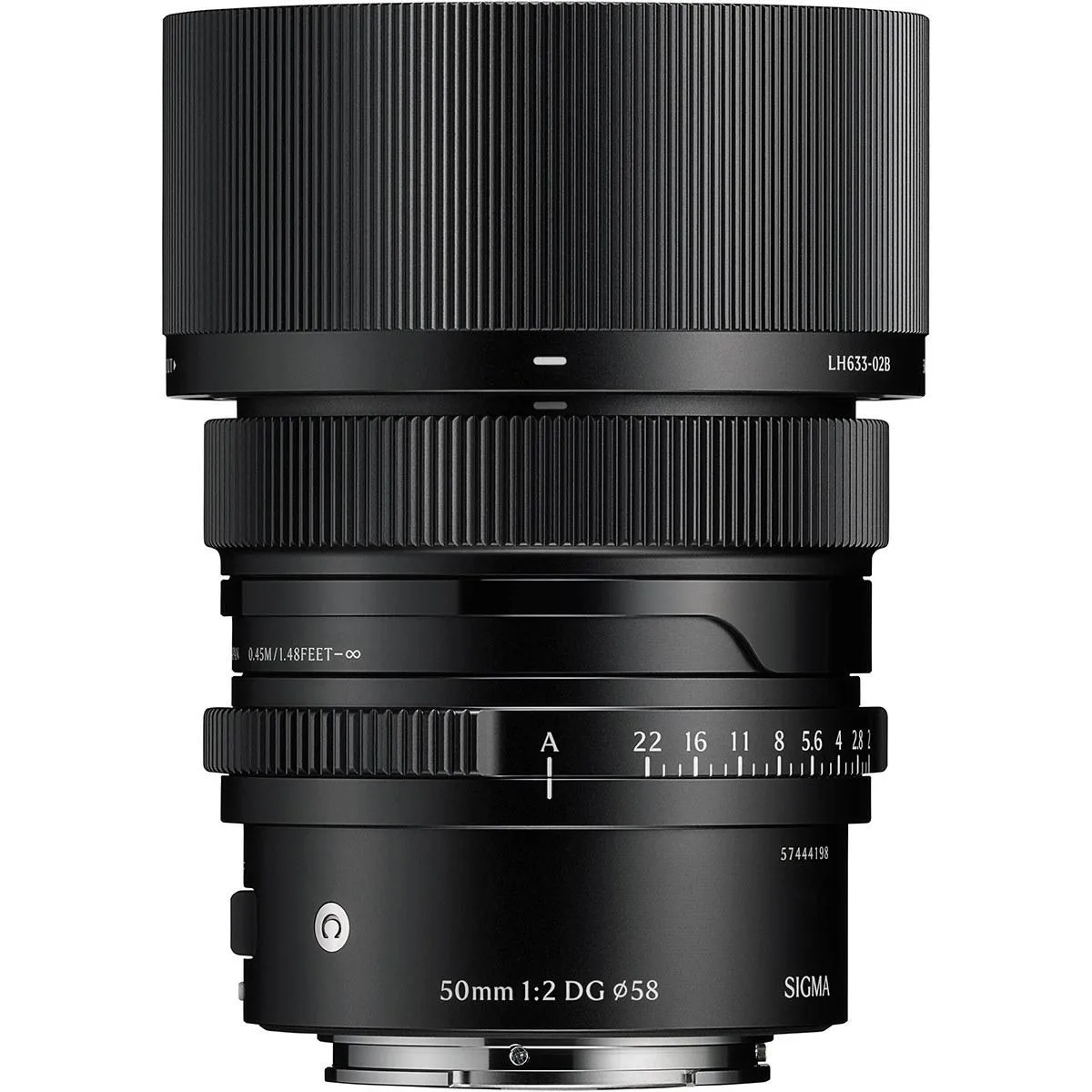 SIGMA SIGMA 50mm f/2 DG Contemporary Sony E Black camera lens — product photo