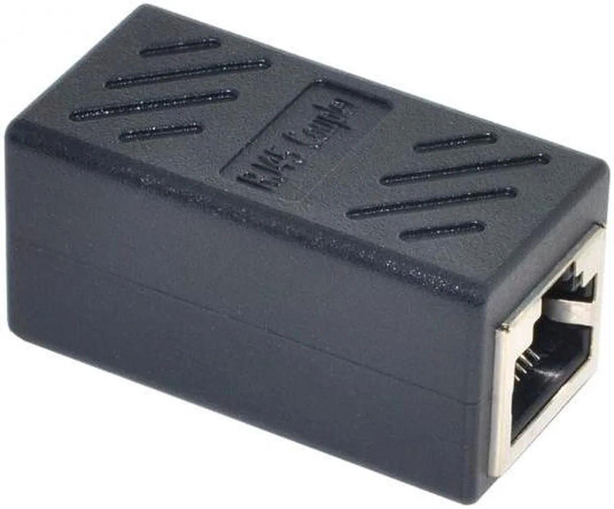 Vszerda Vszerda CAT6 RJ45 Female to Female Shielded Adapter Black — product photo