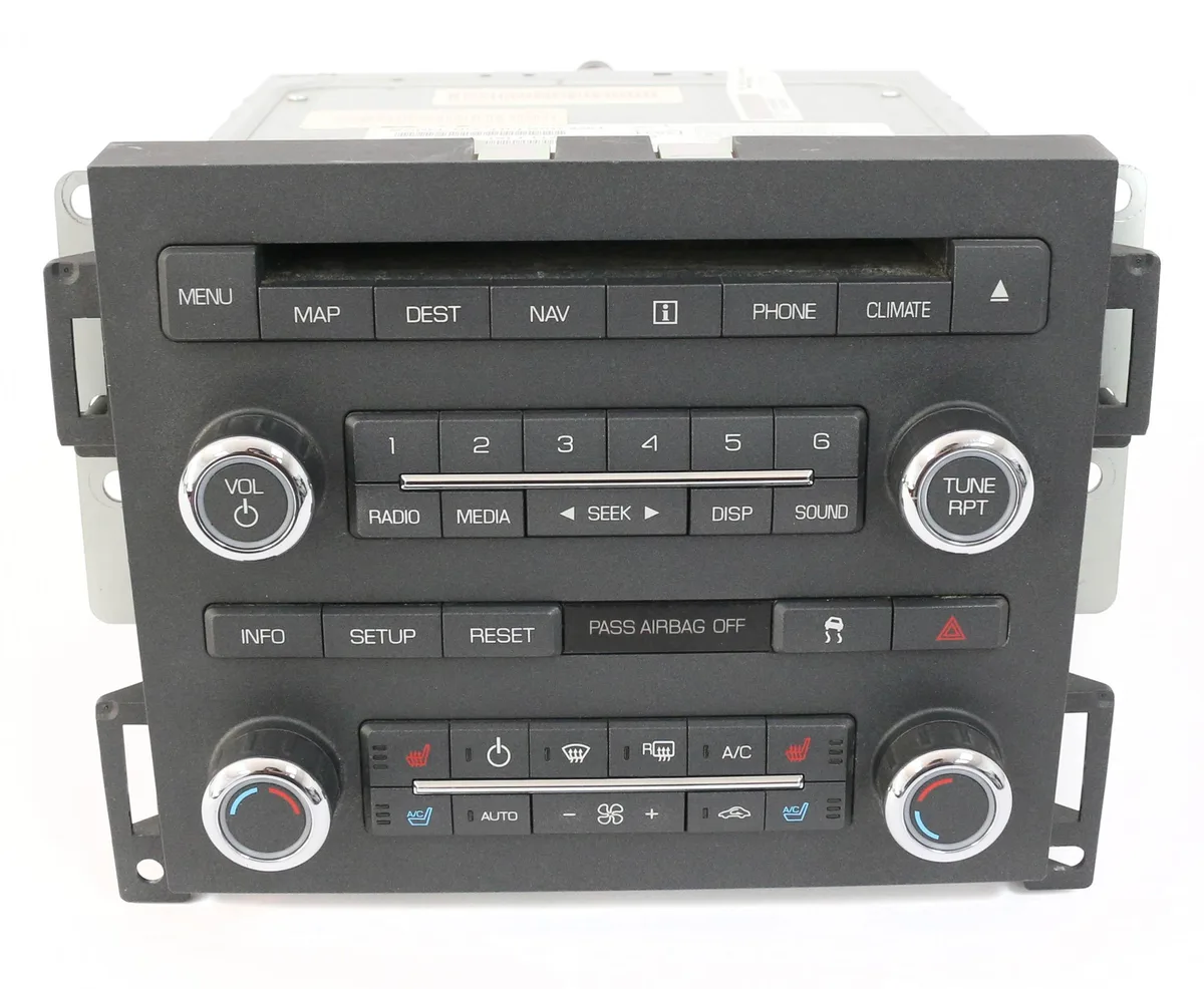 1 Factory Radio 1 Factory Radio AA5T 18K931AC Receiver 2009 Lincoln MKS AM FM 6 Disc CD Navigation — product photo