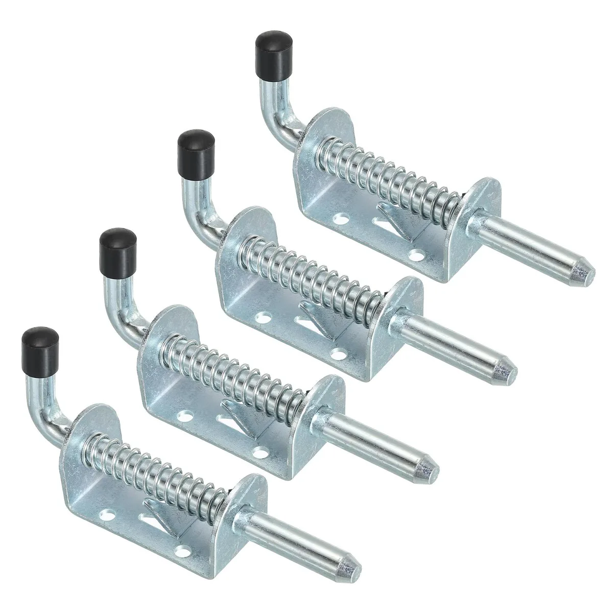 Unique-Bargains Unique-Bargains Spring Loaded Latch Pin 5 inch 4 Pack Iron Deadbolt Latch — product photo