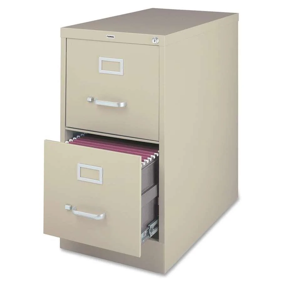 Lorell Lorell 60196 2-Drawer Vertical File 15x26x28 Putty — product photo