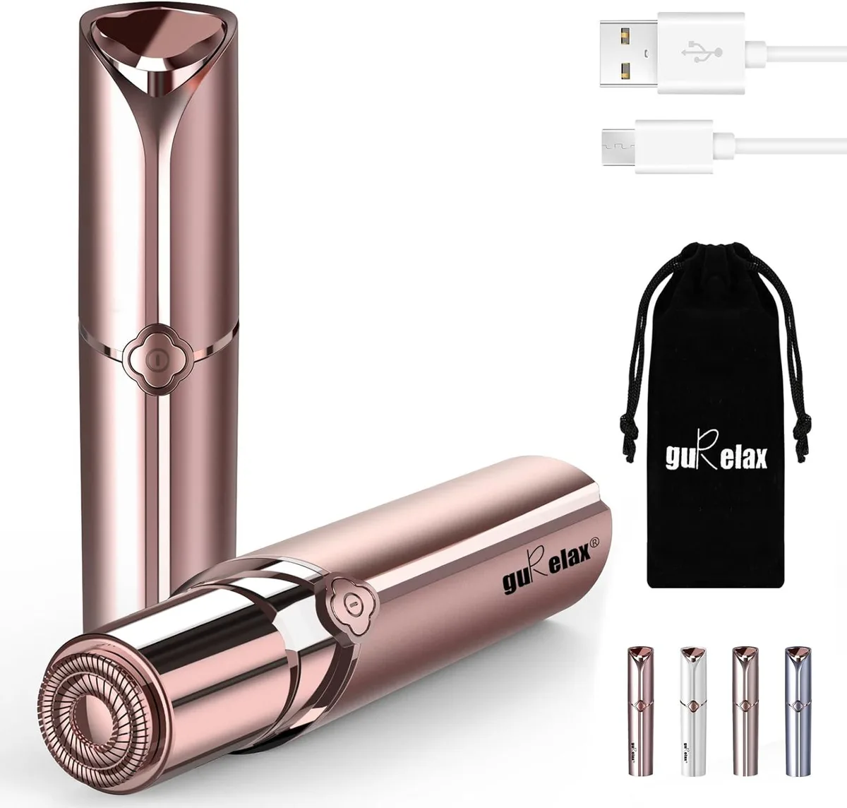 TAURKENAM TAURKENAM Facial Hair Remover Shaver USB Recharge 120 min Velvet Bag — product photo