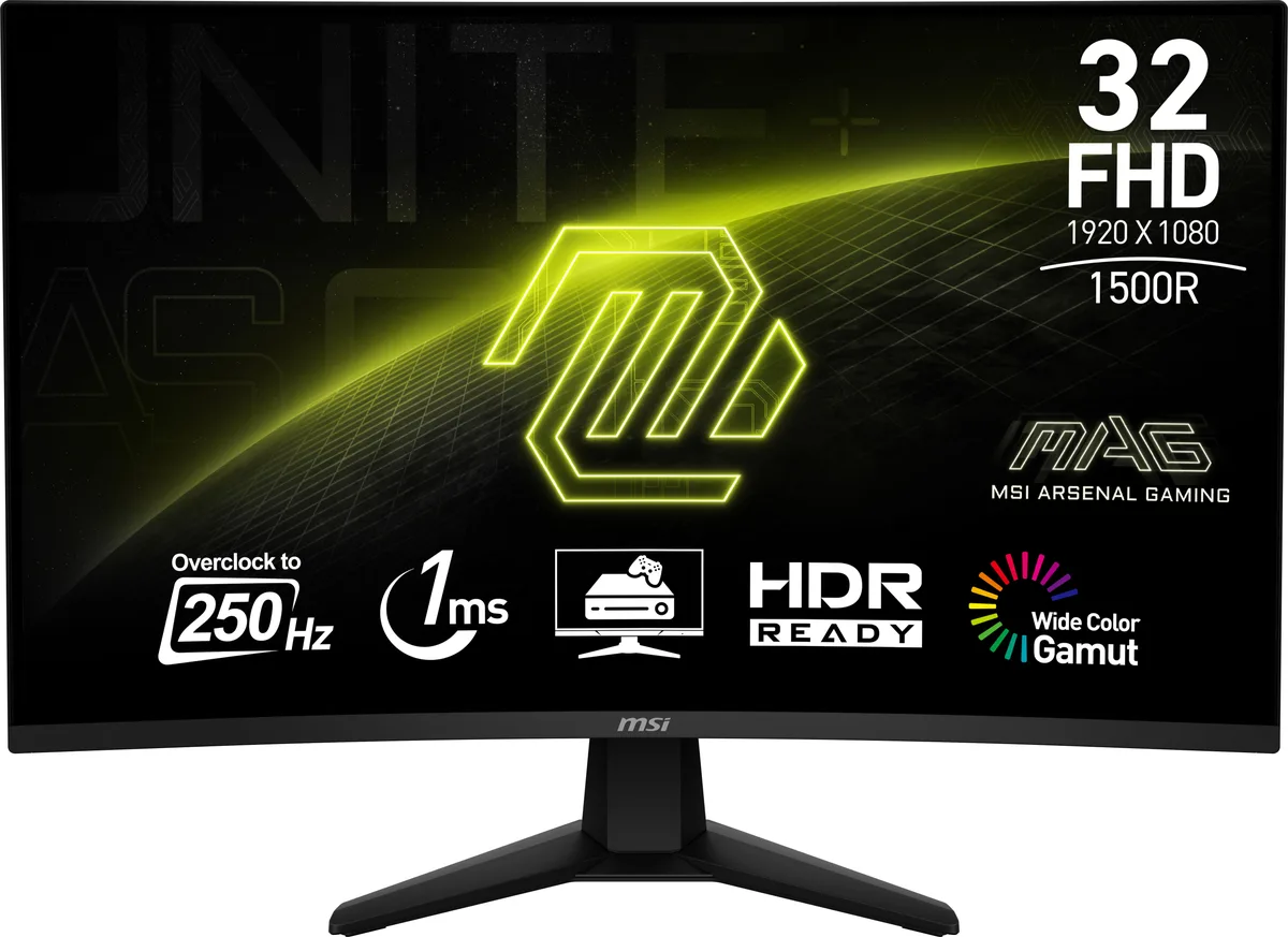 MSI MSI 9S6-3DD41M-013 MAG 32C6X 31.5" 250Hz gaming monitor — product photo