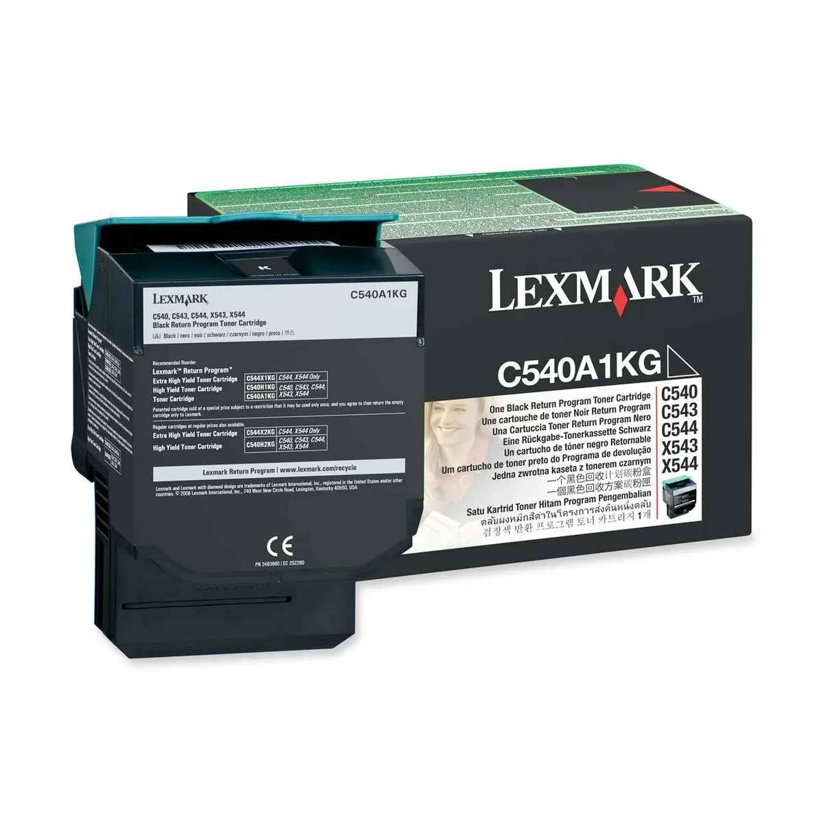 Lexmark Lexmark C540A1KG Black Toner Cartridge 1000 Pages — product photo