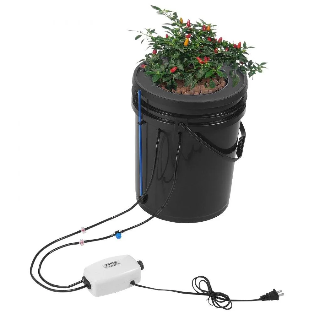 VEVOR VEVOR DWC Hydroponics Grow System 5.28 Gallon 1 Bucket Top Drip Kit — product photo