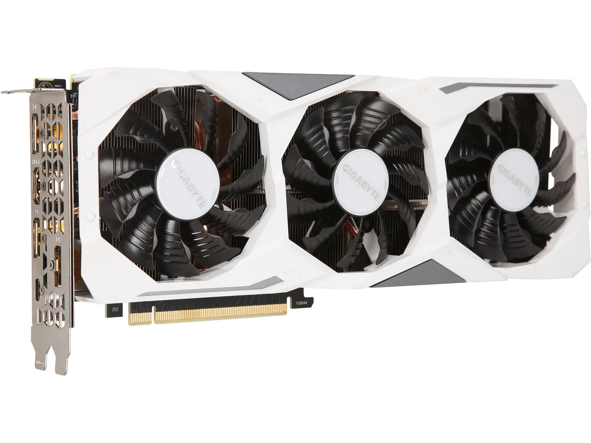 GIGABYTE GIGABYTE N207SGAMINGOCWHITE8G GeForce RTX 2070 SUPER graphics card — product photo