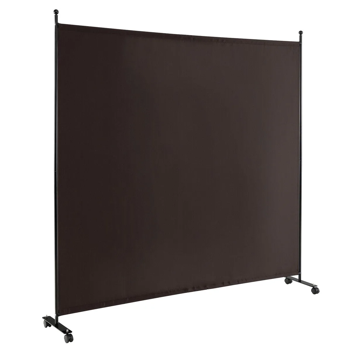 SlickBlue SlickBlue 6 ft Single Panel Rolling Room Divider Brown 73" x 12" x 73 — product photo