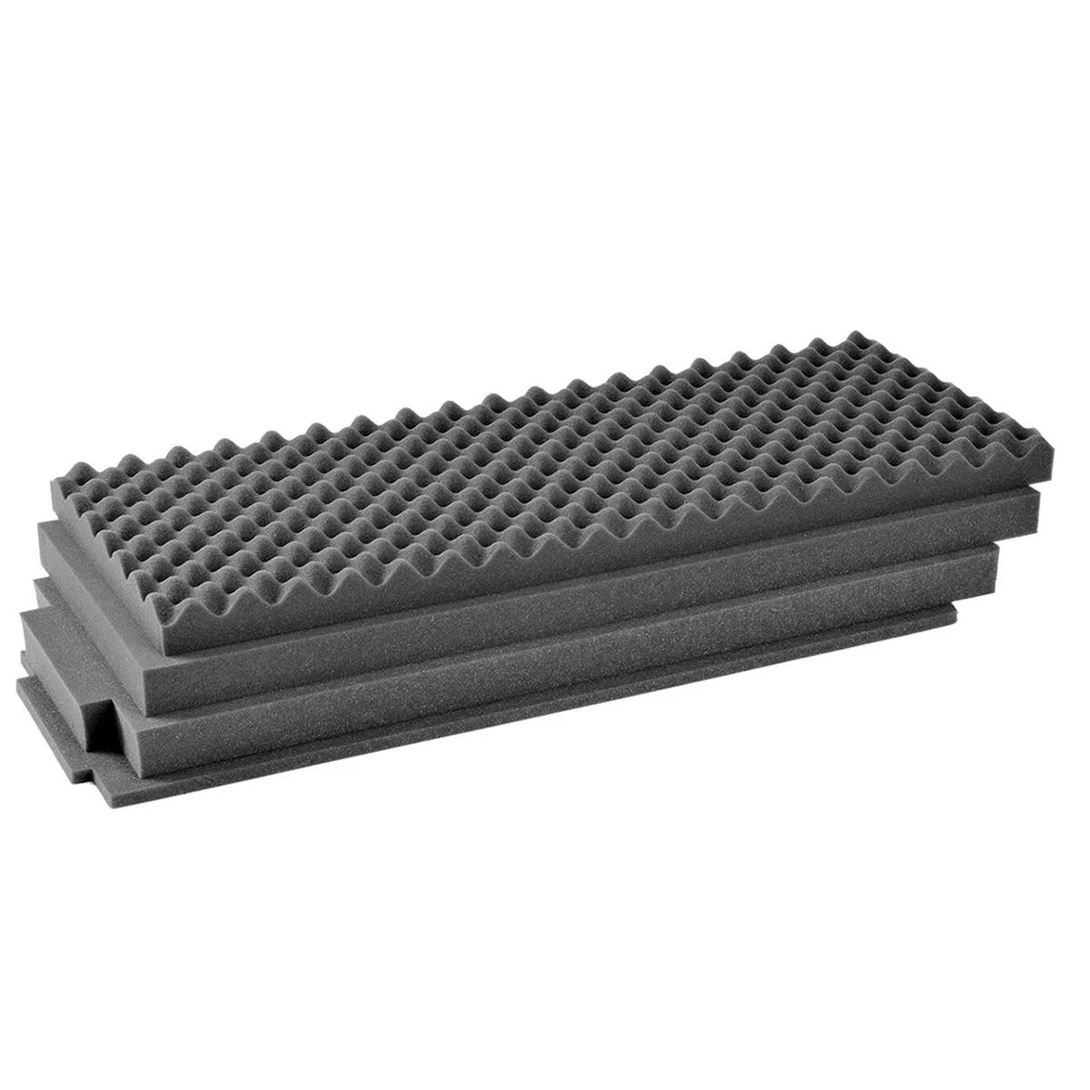 Solid polyethylene foam insert set for iM3100 Storm Case, charcoal grey, pre-scored for custom cutting