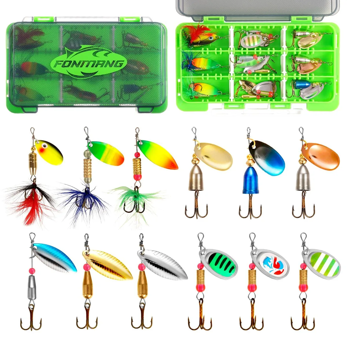  FONMANG 12pcs Spinners fish attractant 2026 — product photo