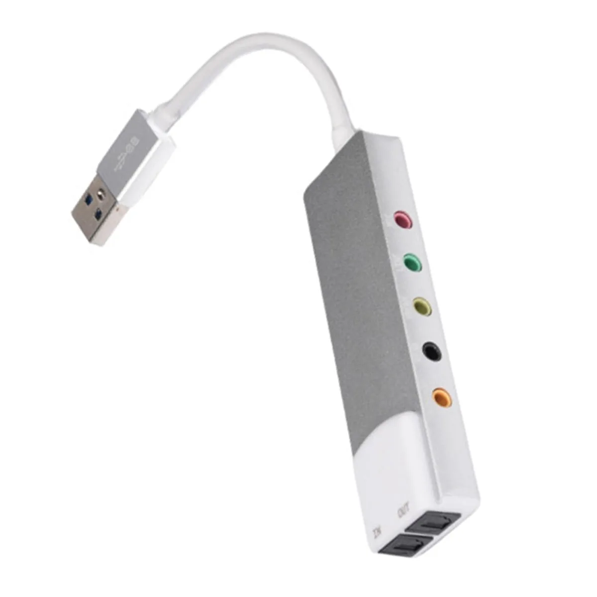  HUANGENG USB External Sound Card 7.1 SPDIF Aluminum — product photo