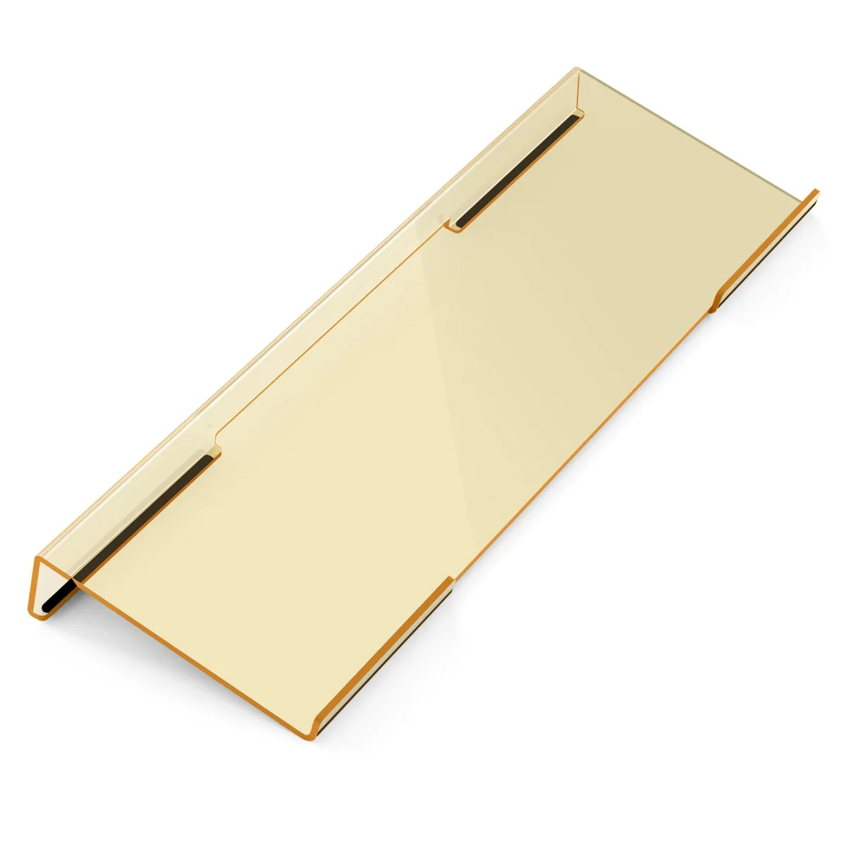  Laborio 001 Acrylic Keyboard Stand Beige 16.5x5.3x0.1 in — product photo