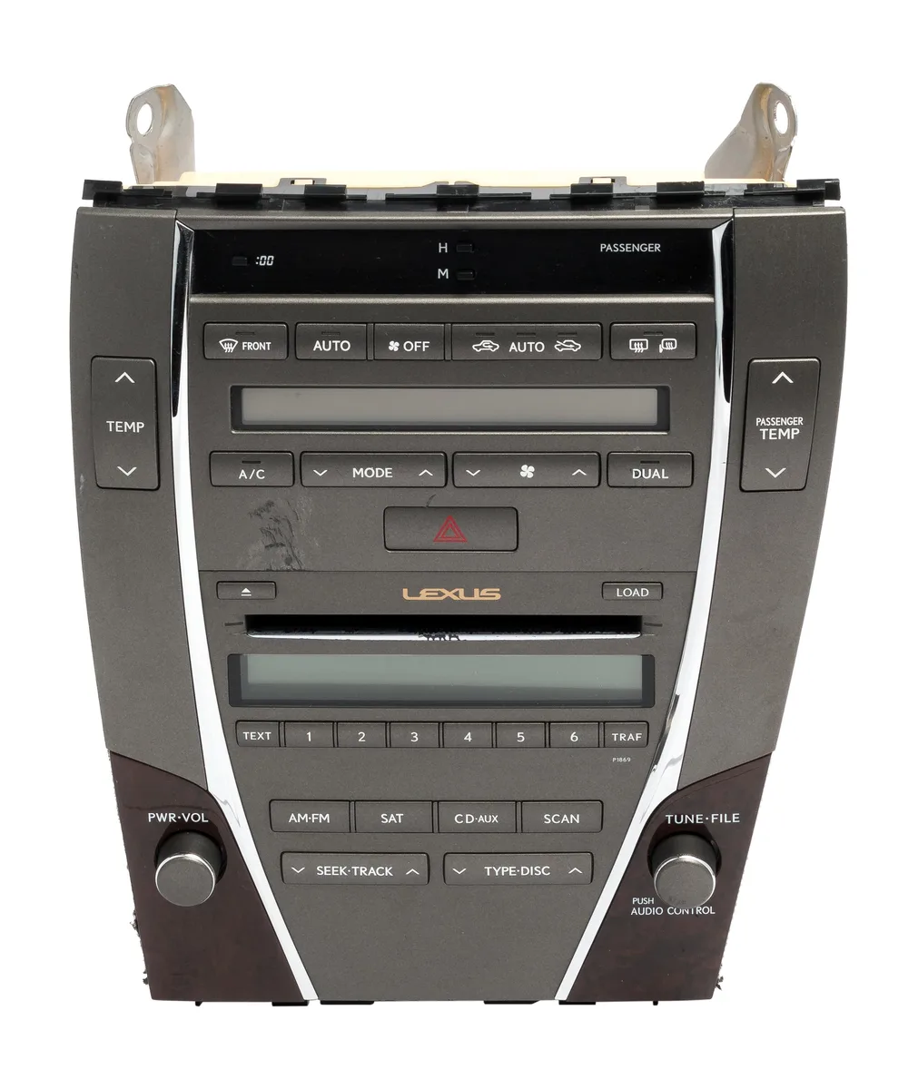 1 Factory Radio 1 Factory Radio 86120-33E40 AM FM Radio 6 Disc CD Player AC Controls 2010-2012 Lexus ES350 — product photo