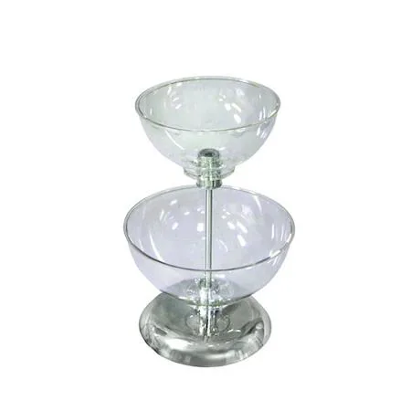 Azar Displays Azar Displays 720202 Two-Tier 8" &amp; 10" Bowl Counter Display food service — product photo