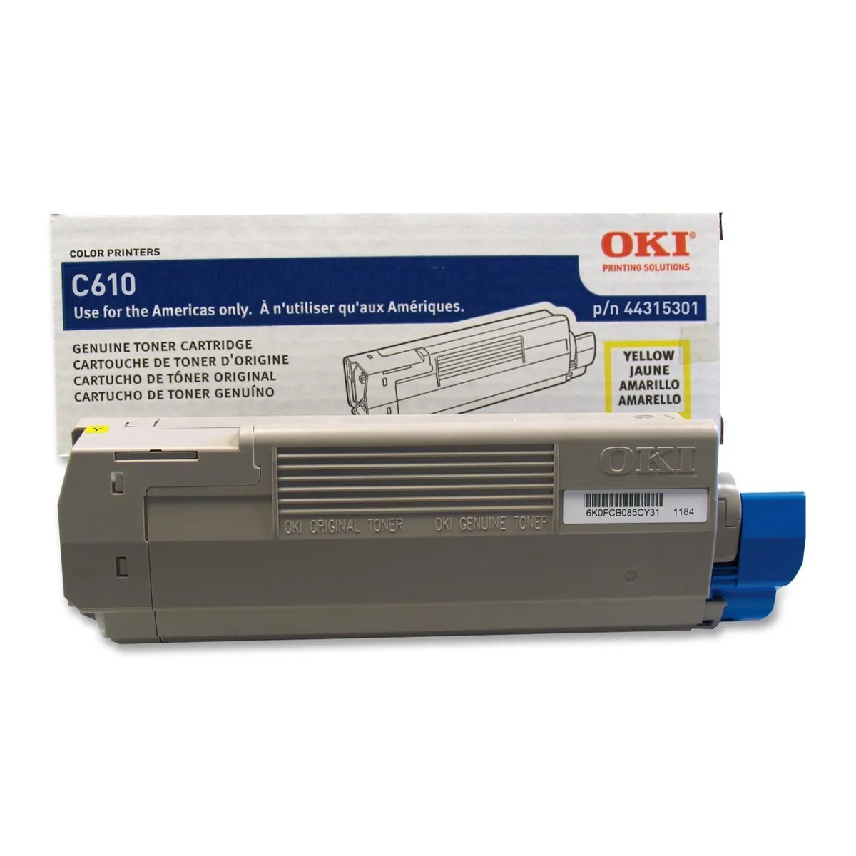 Oki Data Oki Data 44315301 Yellow Toner Cartridge 6000 Pages — product photo