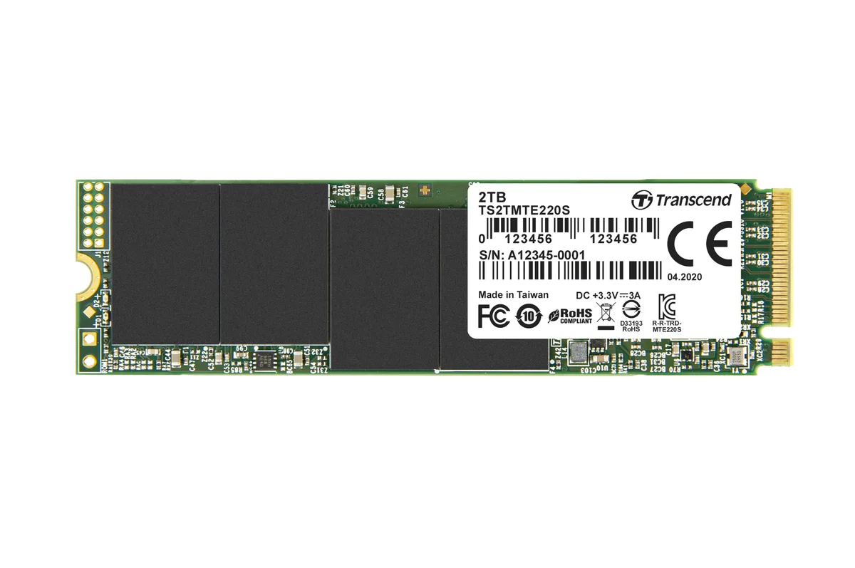 Transcend Transcend 220S 2TB NVMe PCIe Gen3x4 M.2 2280 80mm internal hard drive — product photo