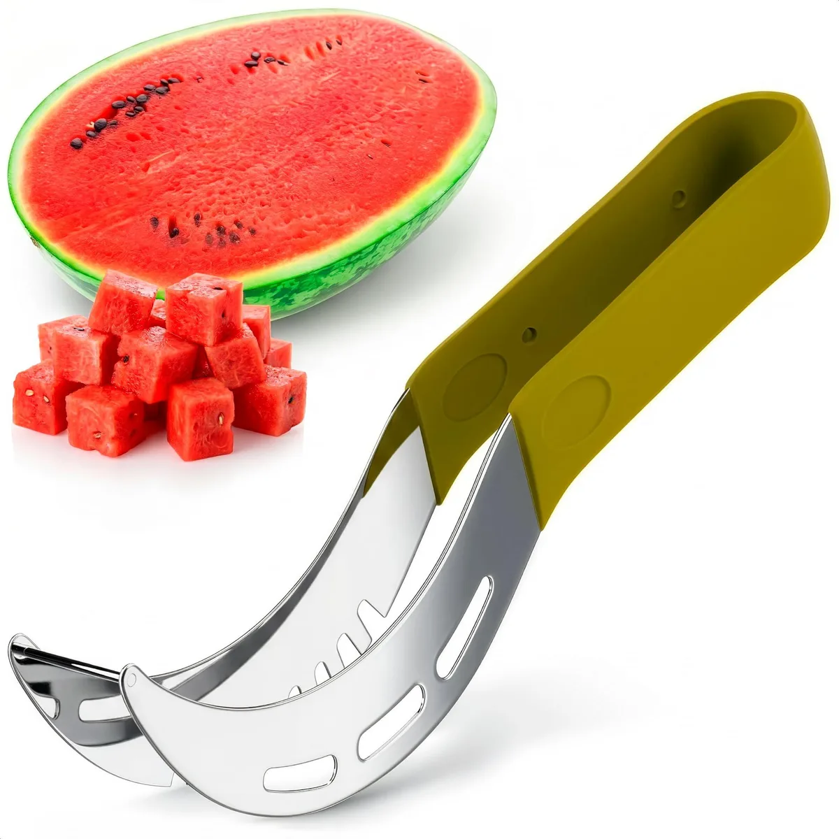  BURIUS appmel 1 Watermelon Slicer 9 Inch Green — product photo