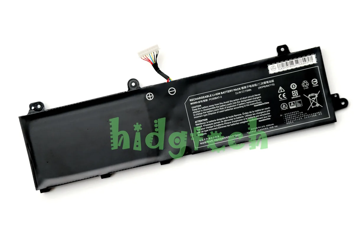 Beisite Beisite PC50BAT-3 73Wh 11.4V laptop battery — product photo