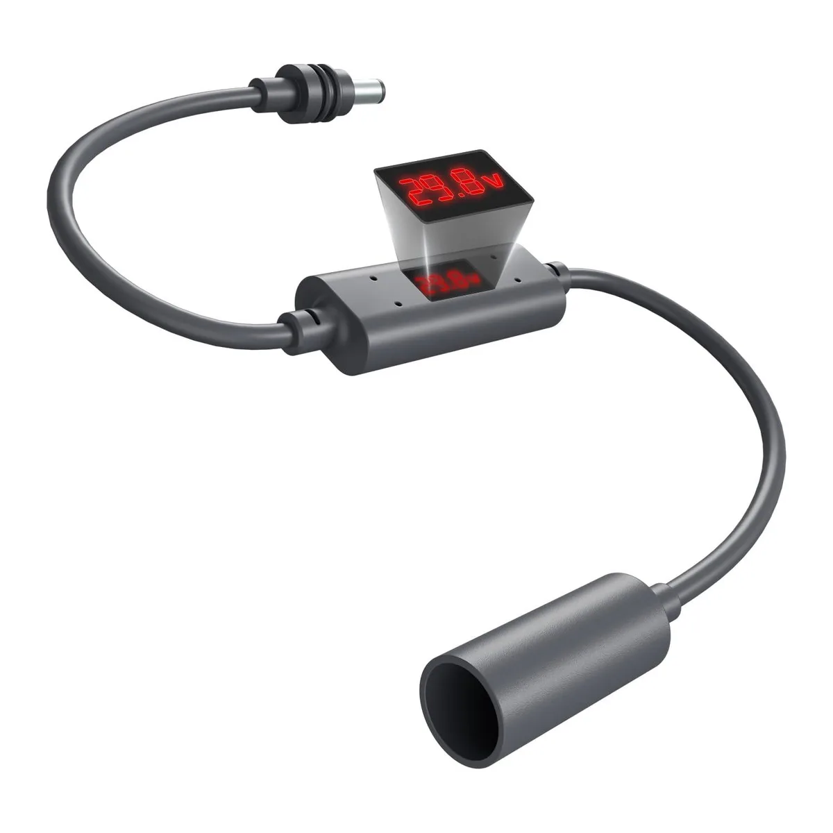  ToKismet DC Female to Male with Monitor 30cm power extension cord — product photo