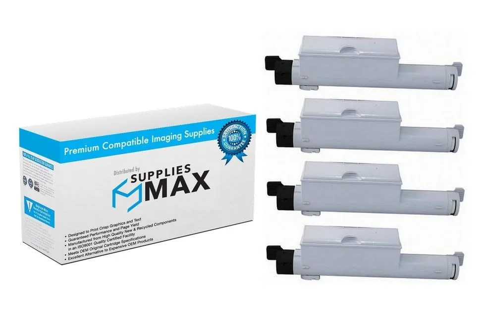 SuppliesMax SuppliesMax 106R01221_4PK Black High Yield Toner Cartridge 4 Pack 18000 Pages — product photo