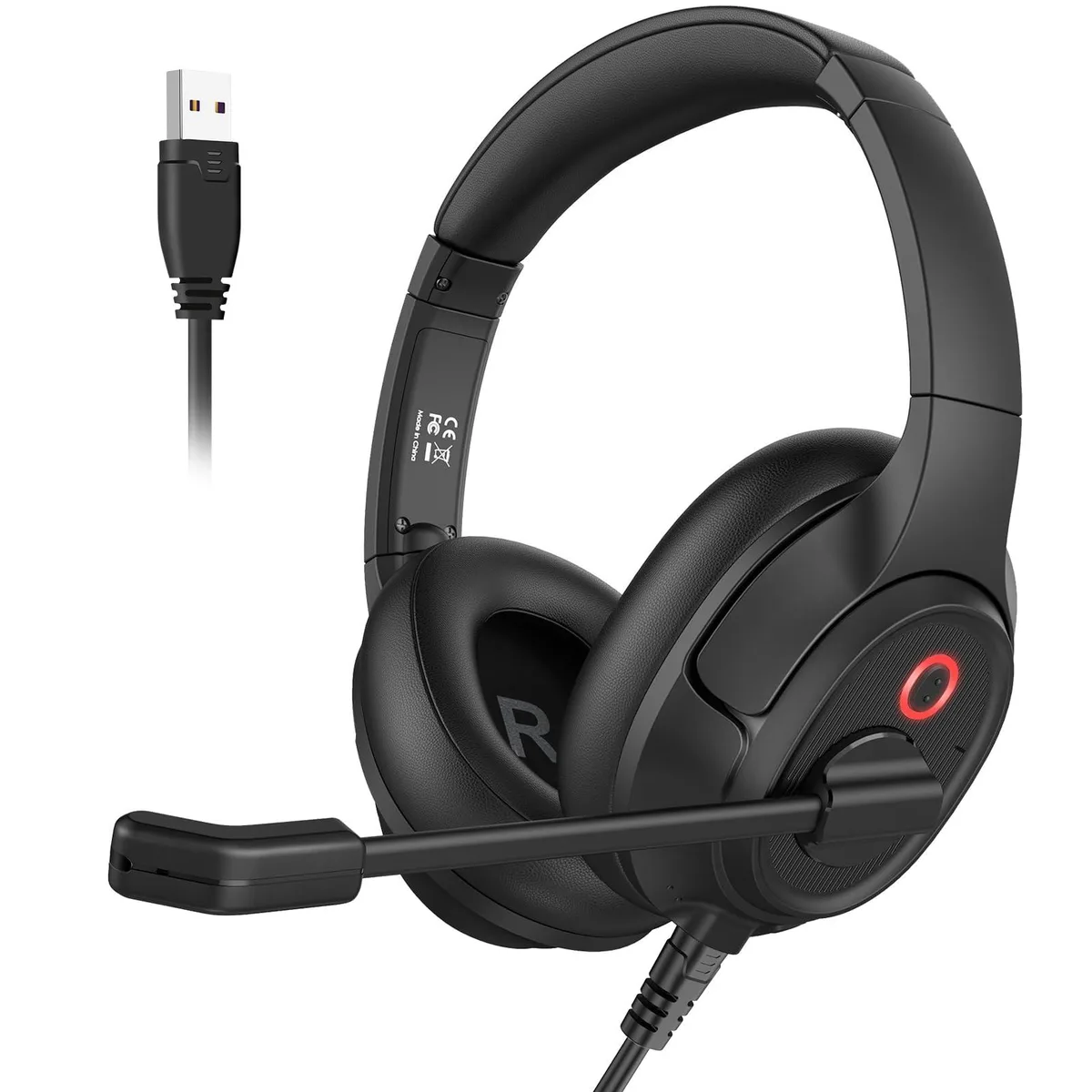  EKSA H2-D USB Headset with 40mm Driver, 42dB ENC, Busylight — product photo