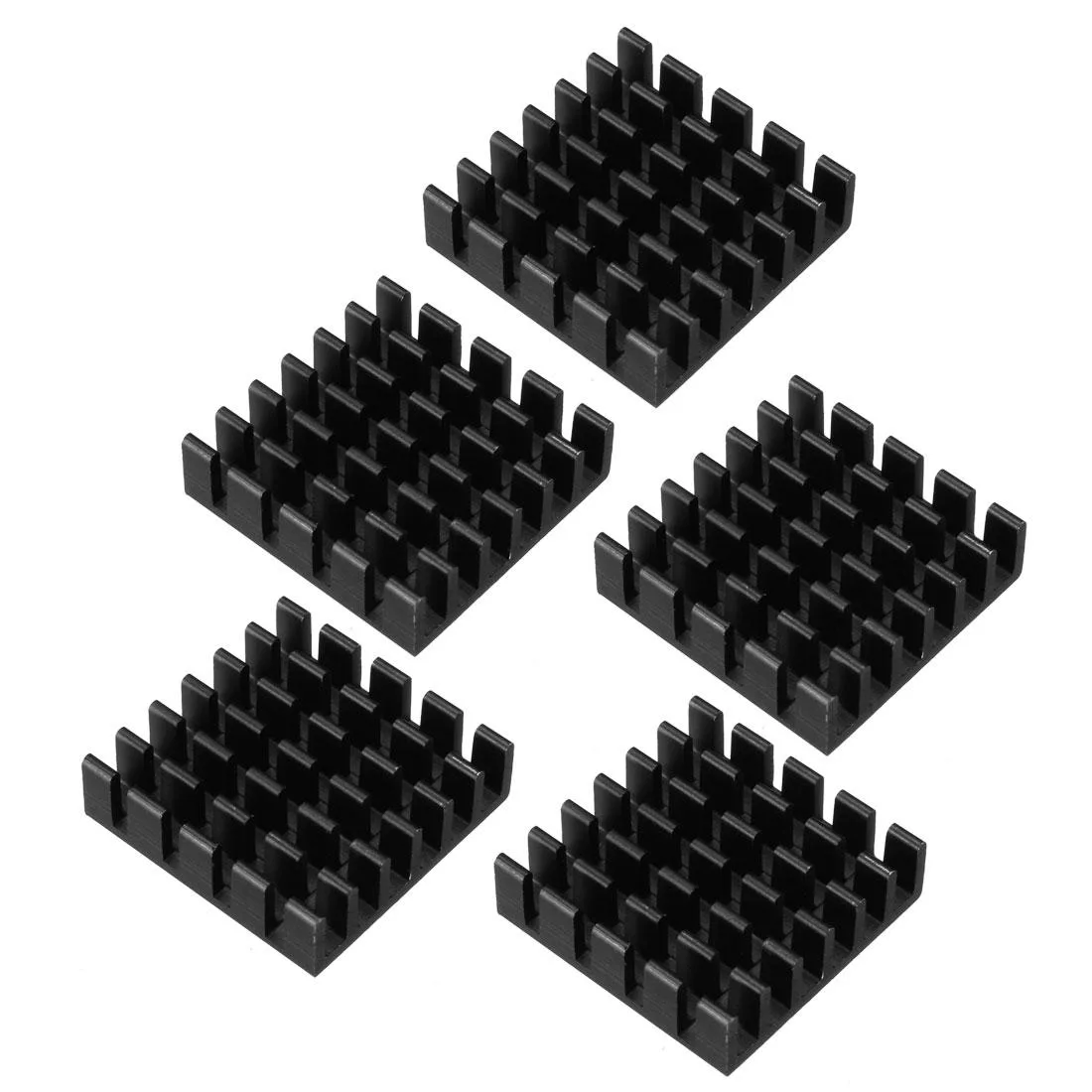 Unique-Bargains Unique-Bargains Aluminum Heatsink Cooler Black 20mm 5Pcs — product photo