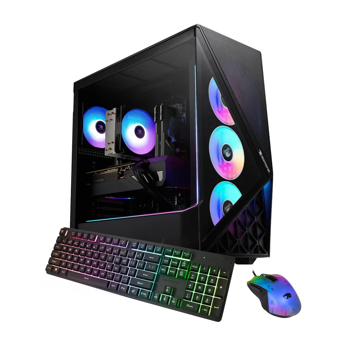 iBUYPOWER iBUYPOWER SBI7N5604 Gaming PC Intel Core i7 14700F RTX 5060 16GB DDR4 1TB NVMe — product photo
