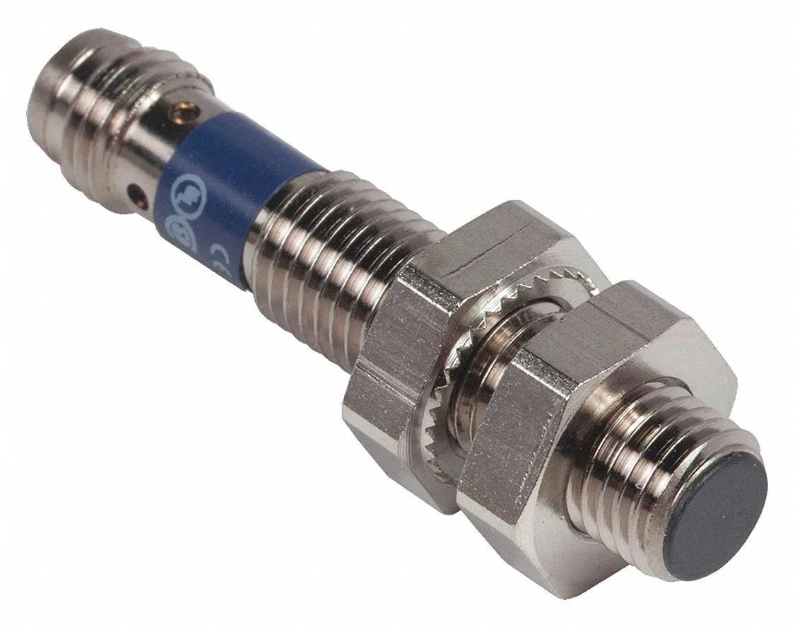 Cylindrical stainless steel inductive sensor with M8 connector