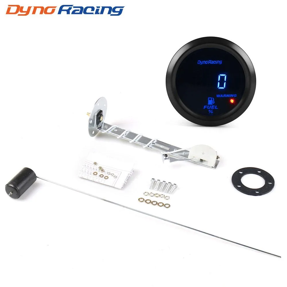 Dyno Racing Dyno Racing 52mm Digital Fuel Level Gauge 8-18V With Sensor — product photo