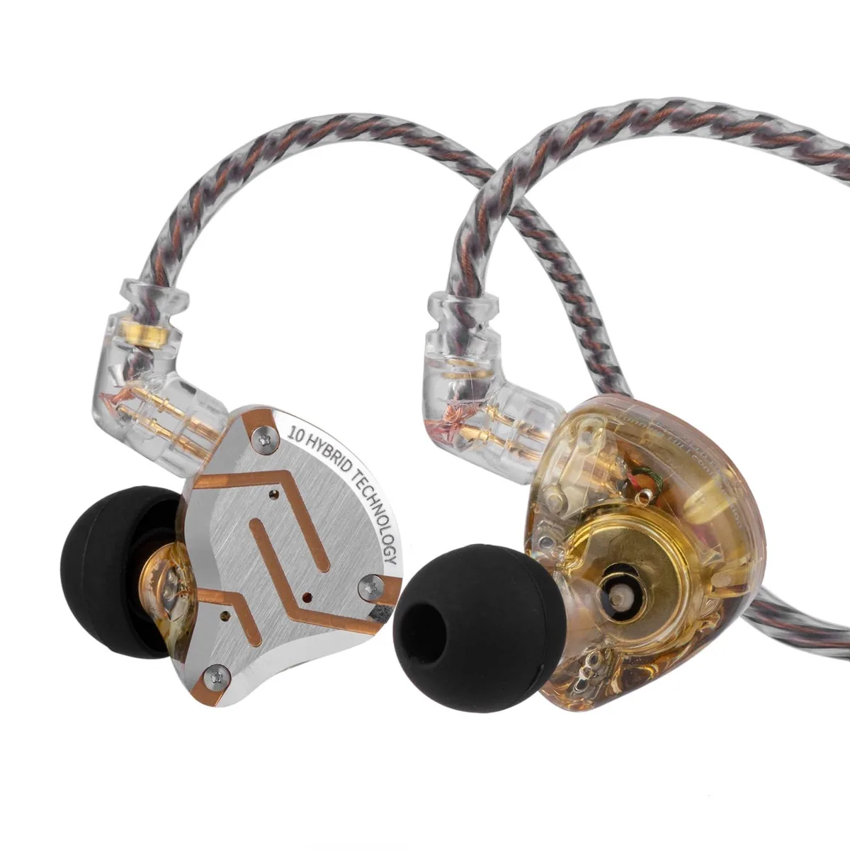 Bipra Bipra KZ ZS10 Pro 4BA+1DD Hybrid IEM 2 in 1 accessory — product photo
