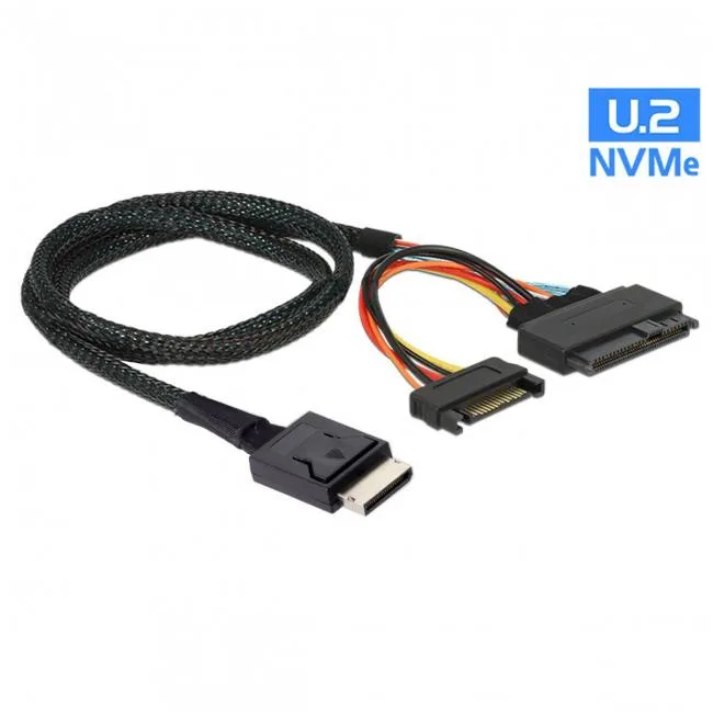 Shenzhen Shenzhong TECH. CO. LTD. Shenzhen Shenzhong TECH. CO. LTD. Oculink SFF-8611 to U.2 U.3 SFF-8639 NVME PCIe PCI-Express SSD Cable — product photo