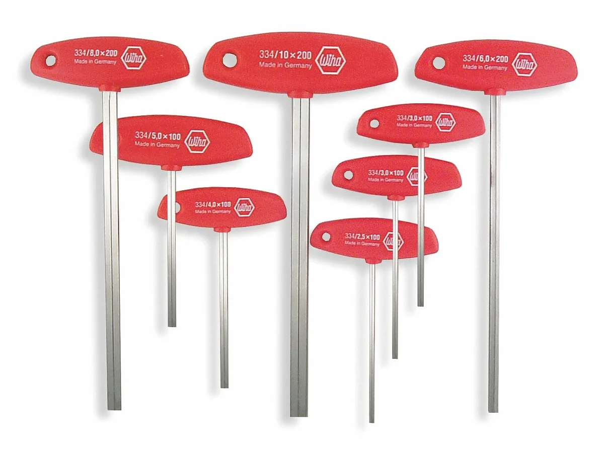Wiha Tools Wiha Tools 33493 8 Piece Metric T-Shape Hex Key Set — product photo