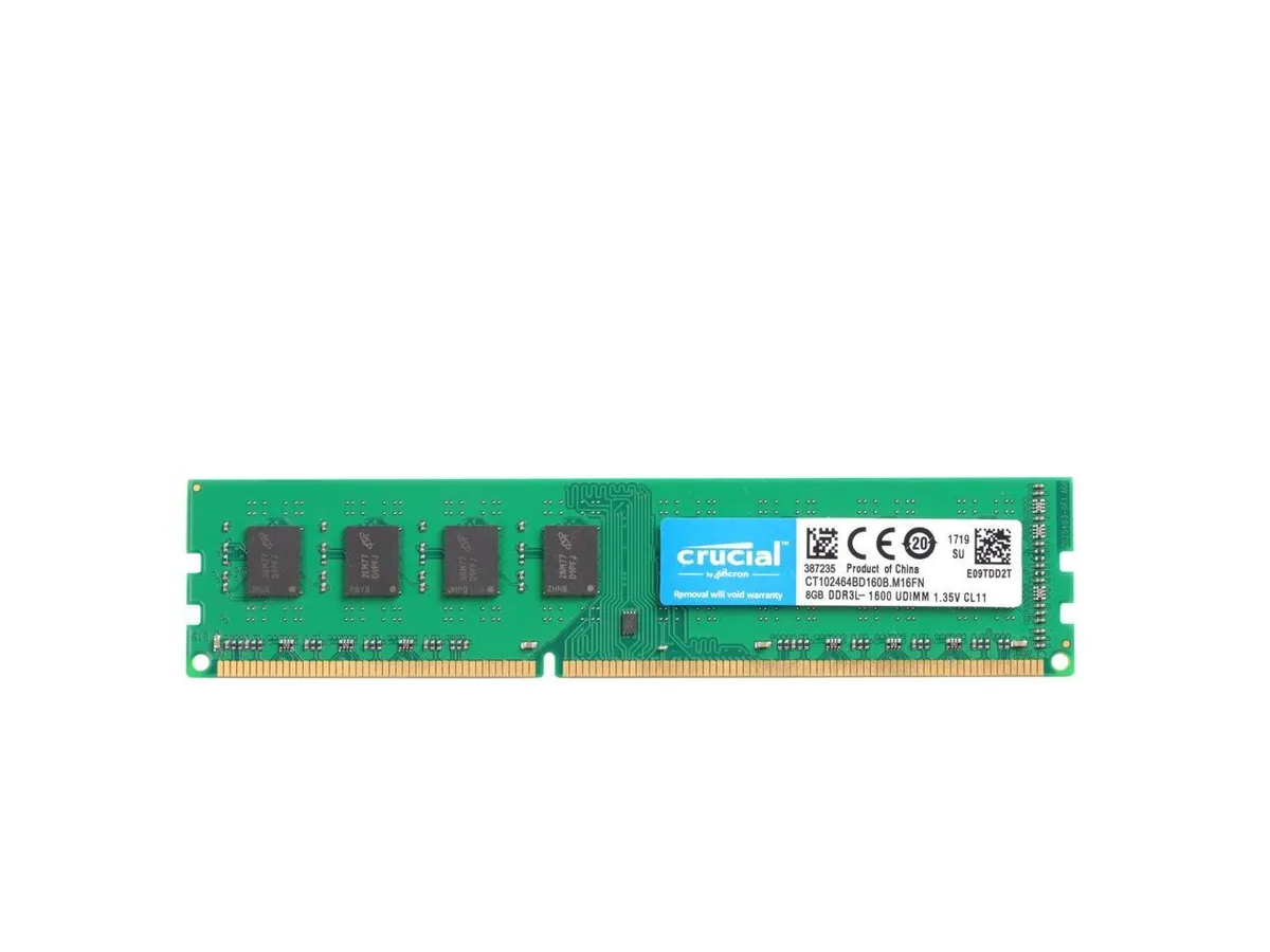 Micron Technology, Inc. Micron Technology, Inc. CT102464BD160B 8GB DDR3L 1600 CL11 1.35V 240-Pin UDIMM memory upgrade — product photo