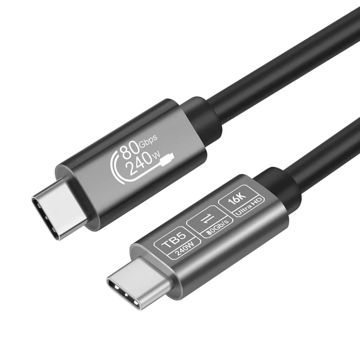  ConnBull TB5-80G-1.64FT Thunderbolt Cable 80 Gbps 1.64 FT — product photo