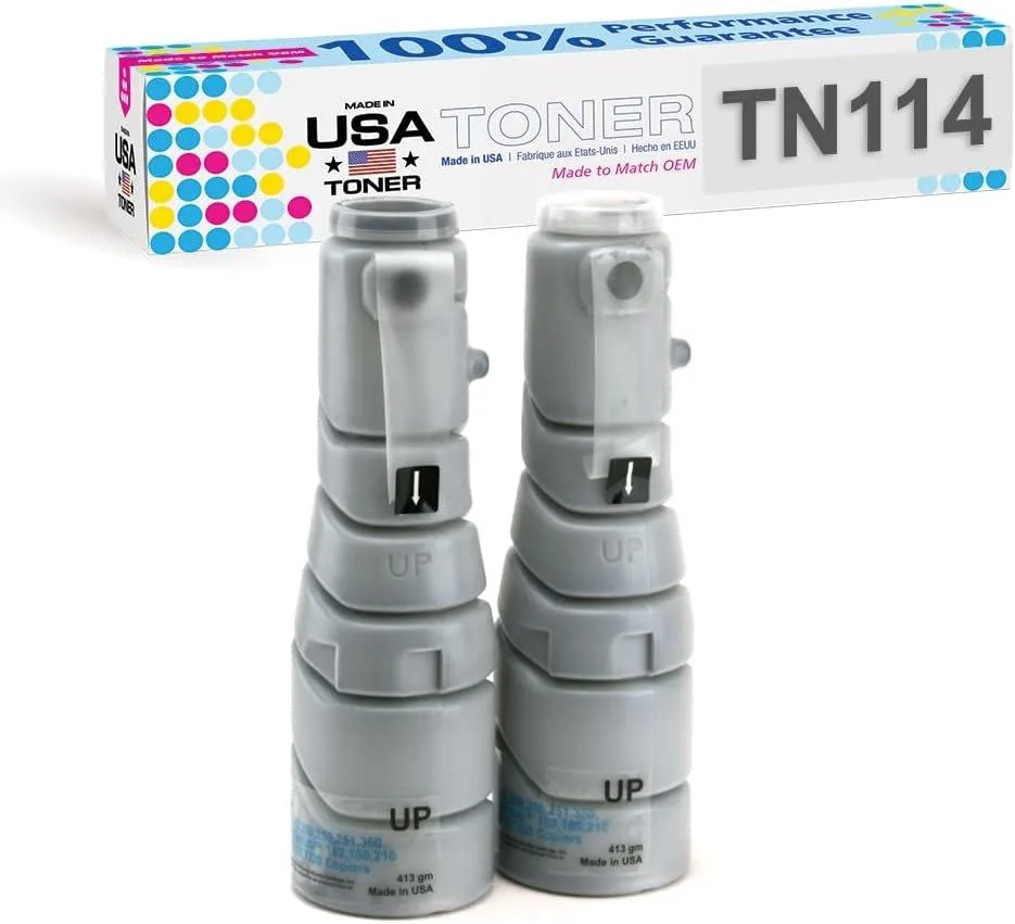 MADE IN USA TONER MADE IN USA TONER TN-114 Compatible Black 2-Pack 11000 Pages — product photo
