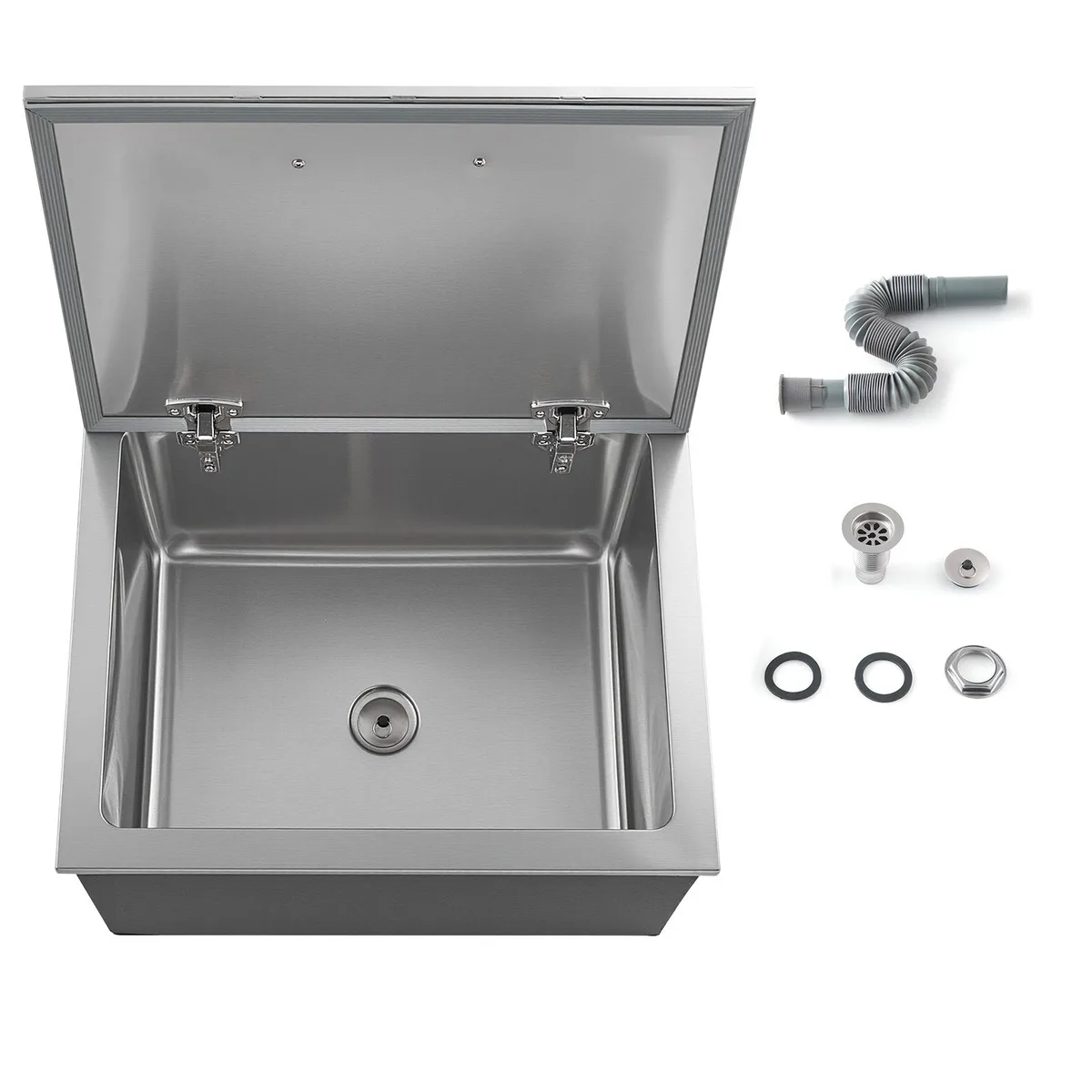 VEVOR VEVOR Drop-in Ice Chest 44.7 QT Flip Lid 20x16x13 in Stainless Steel — product photo
