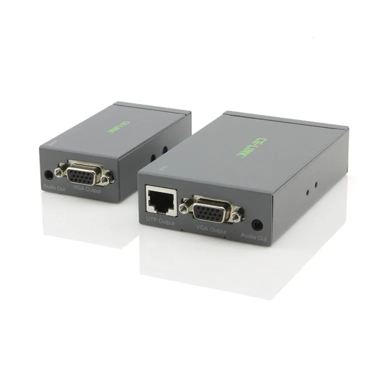 Transway's Marketplace Transway's Marketplace No.4021 VGA UTP Extender 1x1 with Audio 1920x1200 300M Grey — product photo