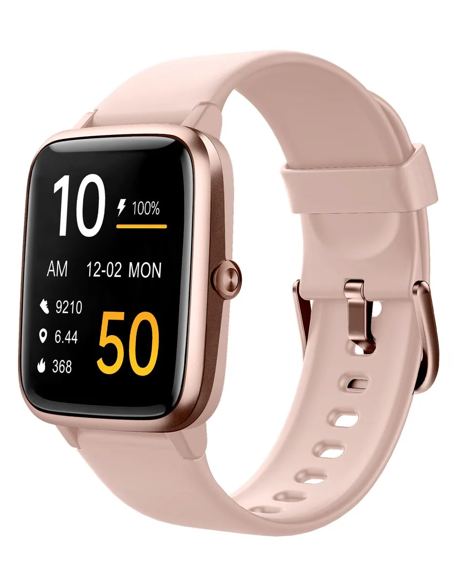  ASIAMENG 1.85" Smart Watch Pink/Gold IP68 — product photo