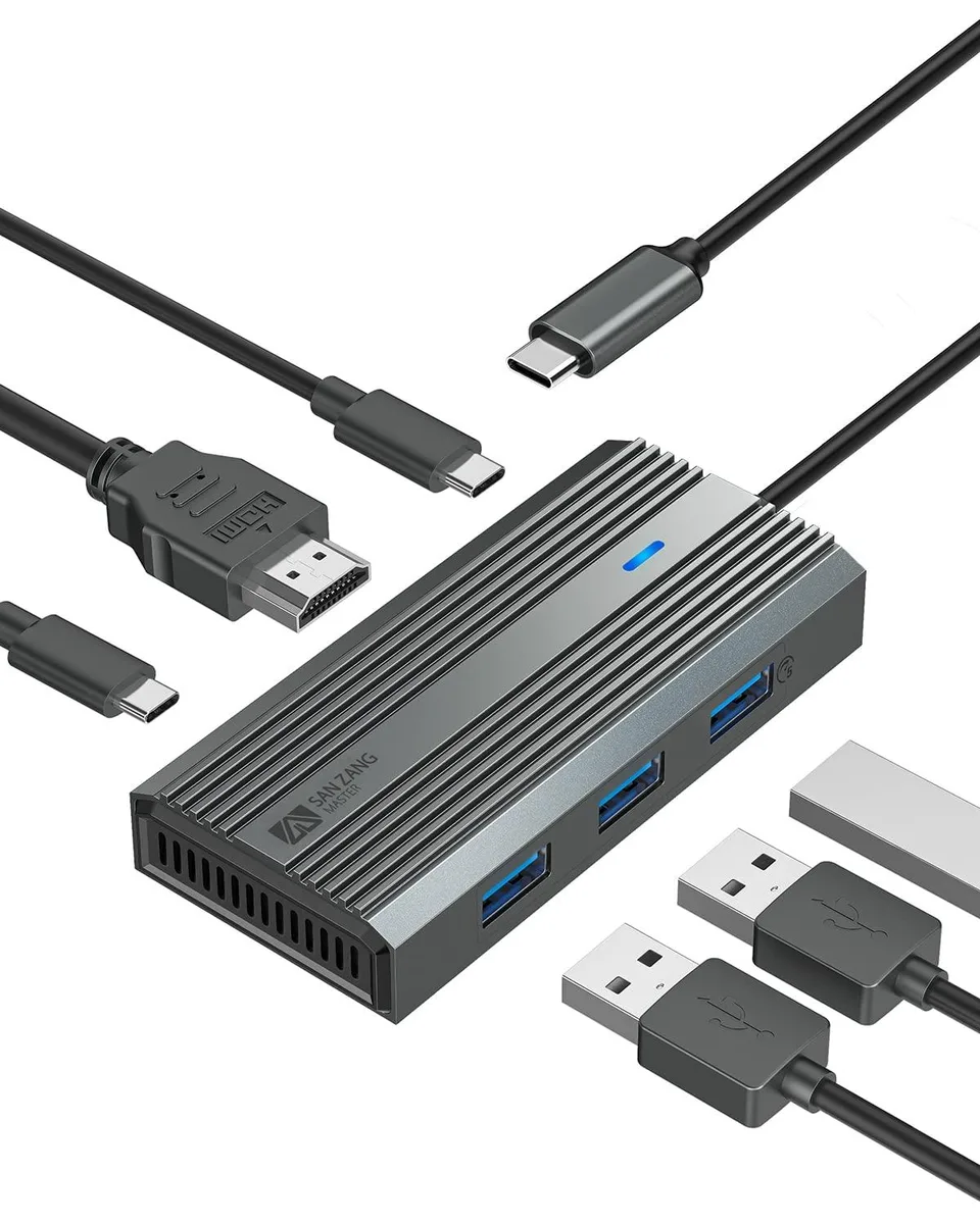 iDsonix iDsonix SANZANG MASTER 6-in-1 USB-C Hub Gray — product photo