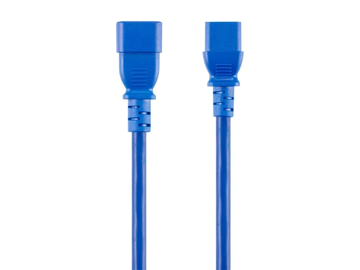Monoprice Inc. Monoprice Inc. 140111 power extension cord 0.9144 m blue C14 to C13 14AWG 15A 100-250V — product photo