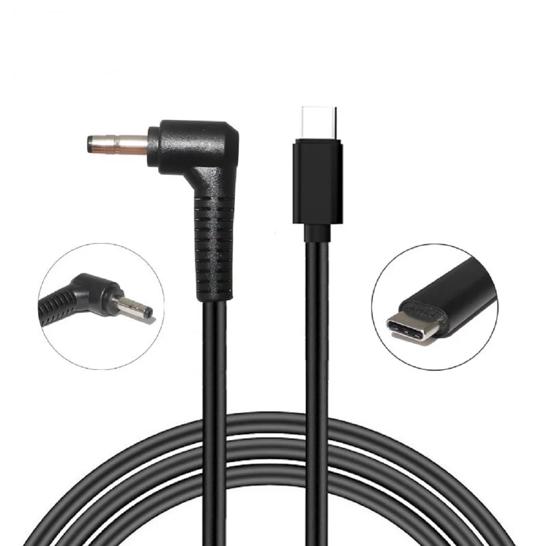 TeKit TeKit JD0131 USB-C to 4.0×1.7 mm charging cable 1.5 m black — product photo