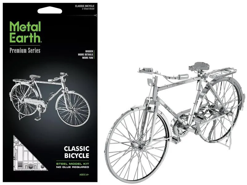 Metal Earth Metal Earth Classic Bicycle "Bon Voyage" 71-part Steel Model Kit — product photo
