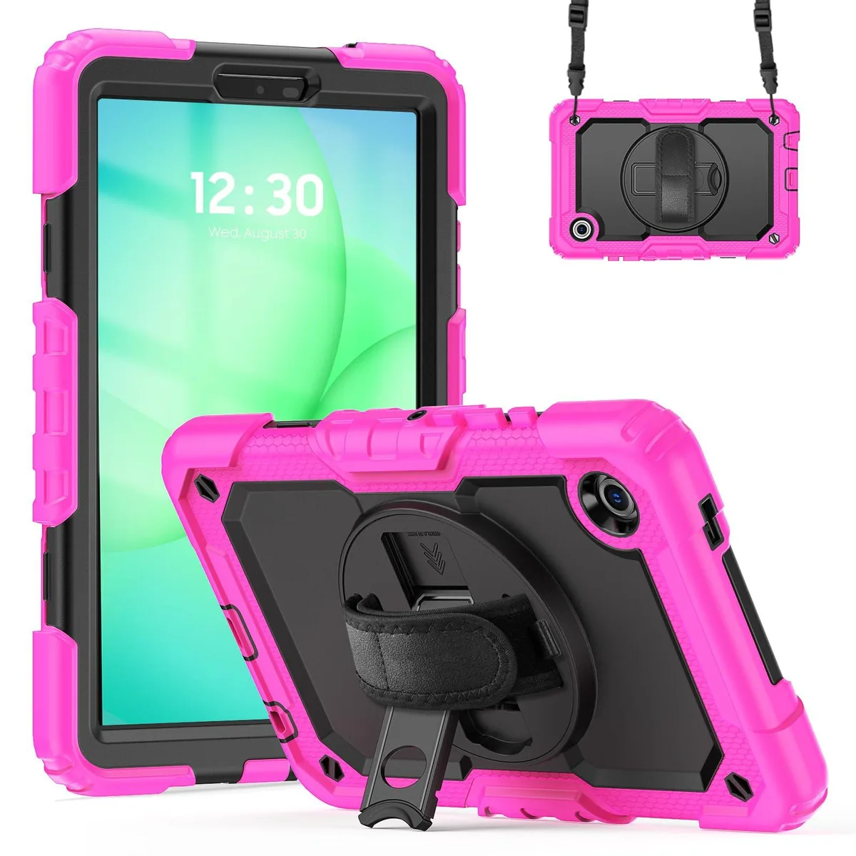 Timoom Timoom Heavy Duty Shockproof Case 360° Stand Straps Rose 8.7" Tab A11 2025 A9 2023 — product photo