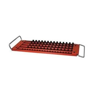 Westward 5-row socket tray with twist-lock rows holding 25 sockets