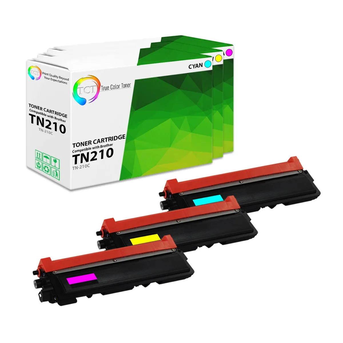 True Color Toner True Color Toner TN210 3-colour toner cartridge 3 pack — product photo