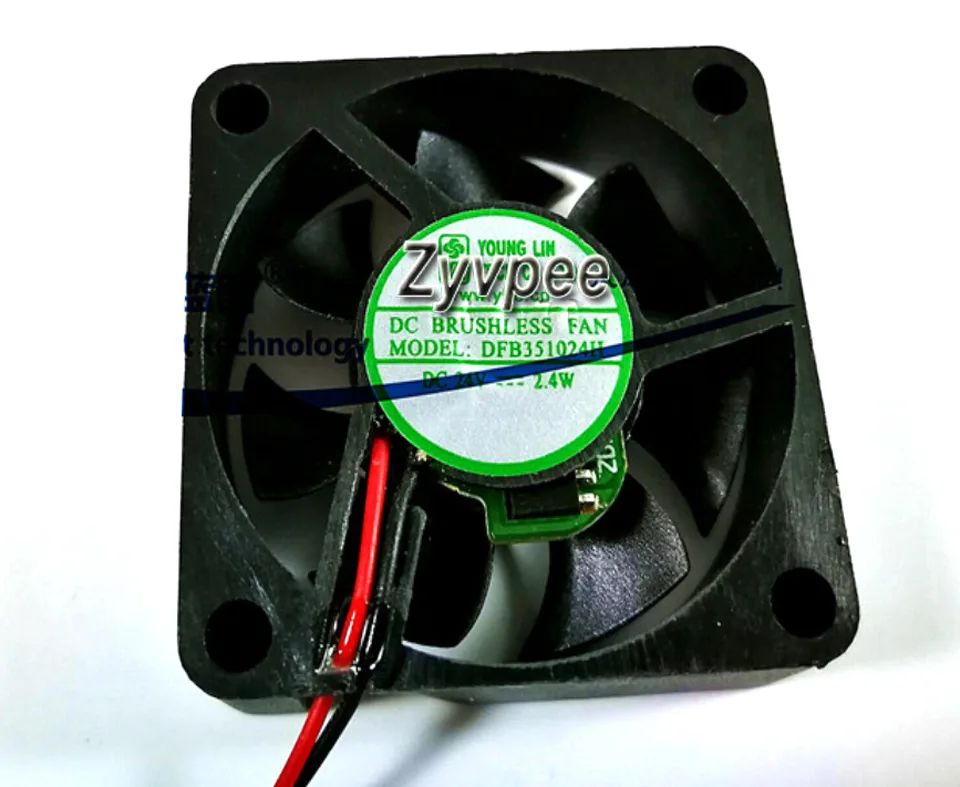 Zyvpee Zyvpee DFB351024H 35mm 24V 2.4W Ball Bearing case fan — product photo