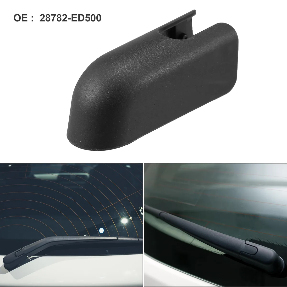Unique-Bargains Unique-Bargains Rear Wiper Arm Nut Cover Cap Black for Nissan Kicks Juke — product photo