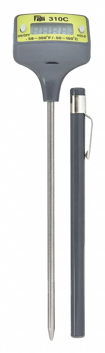  TEST PRODUCTS INTERNATIONAL 310C 4.9" Stem Digital Pocket Thermometer -58°F to 300°F — product photo