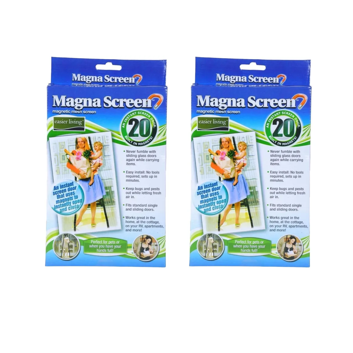 As Seen On TV As Seen On TV 0679057 Pest Control 2 Pack 83in x 19.5in 20 Magnets — product photo